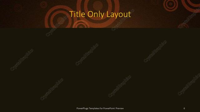 Title Only presentation slide layout