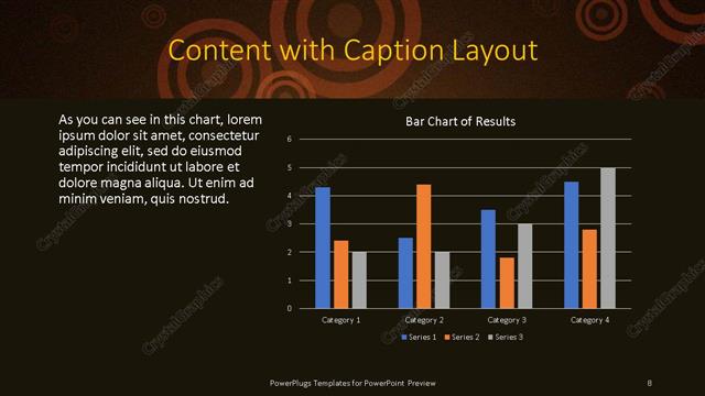 Content with Caption presentation slide layout