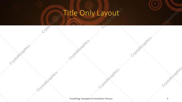 Title Only presentation slide layout