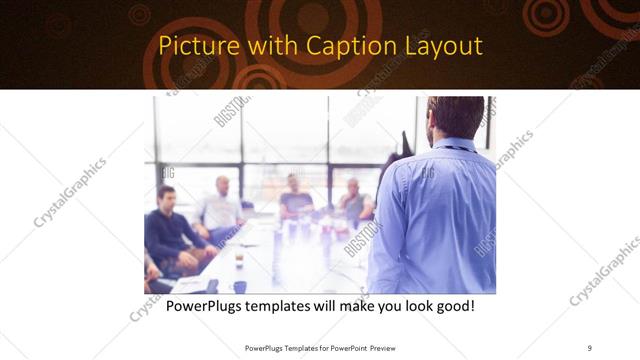 Picture with Caption presentation slide layout