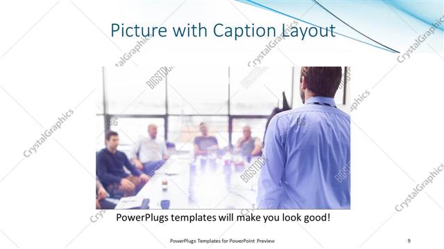 Picture with Caption presentation slide layout