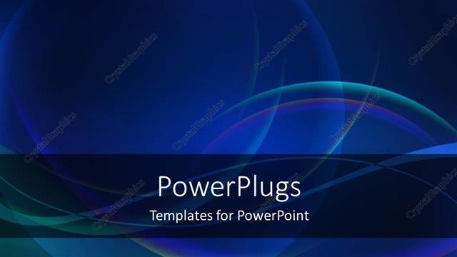  Presentation with blue flow - Abstract curves on dark blue background