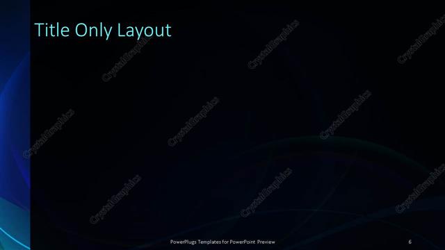 Title Only presentation slide layout