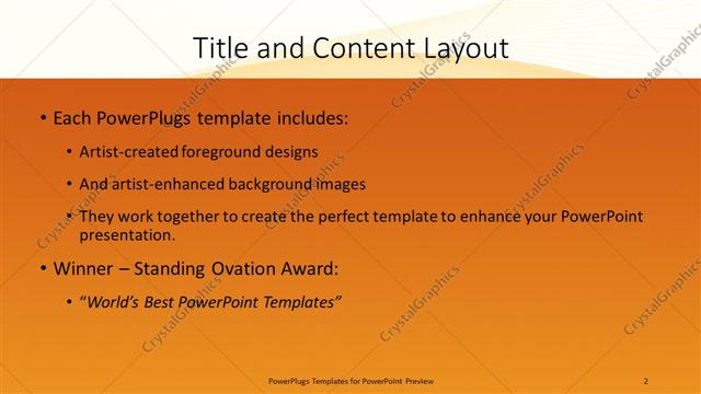 Title and Content presentation slide layout