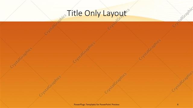 Title Only presentation slide layout