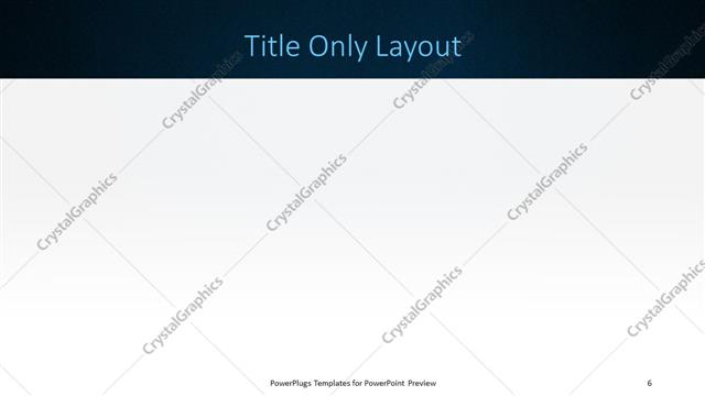 Title Only presentation slide layout