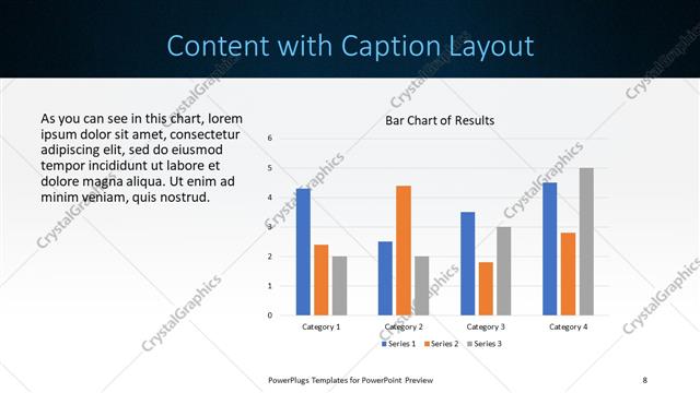 Content with Caption presentation slide layout