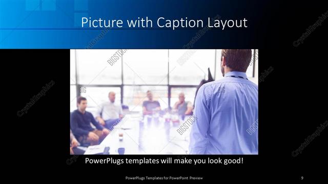 Picture with Caption presentation slide layout