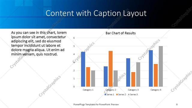 Content with Caption presentation slide layout