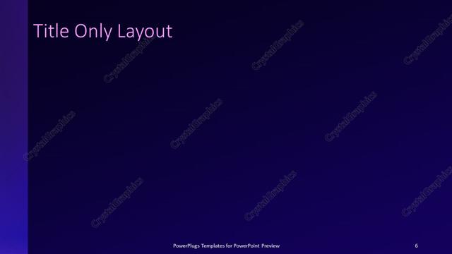 Title Only presentation slide layout