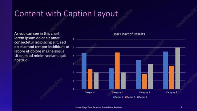 Content with Caption presentation slide layout
