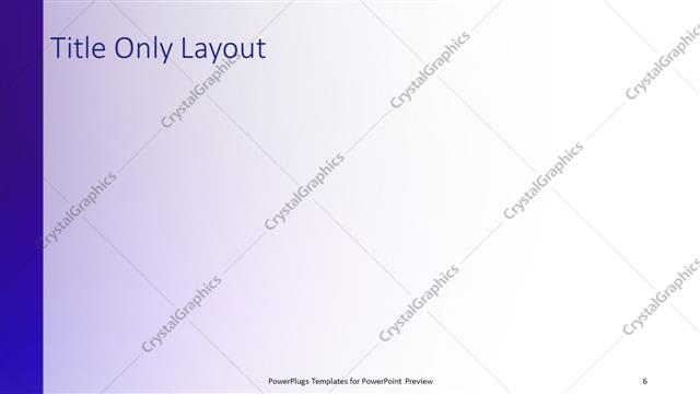 Title Only presentation slide layout