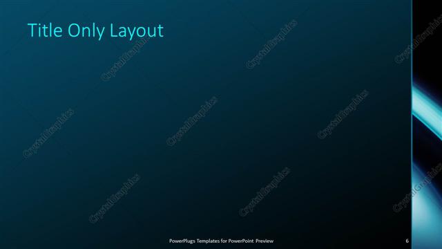 Title Only presentation slide layout