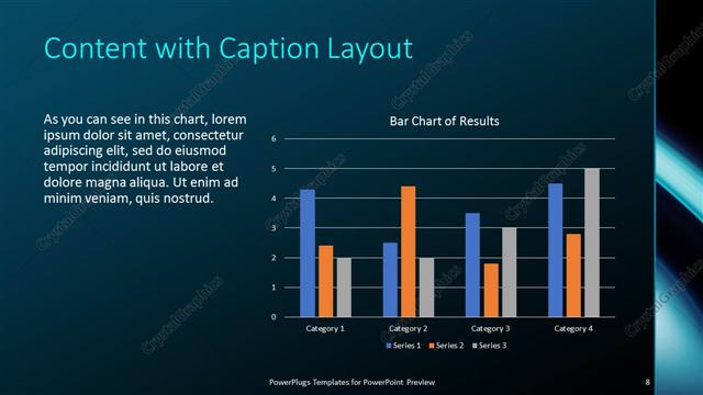 Content with Caption presentation slide layout