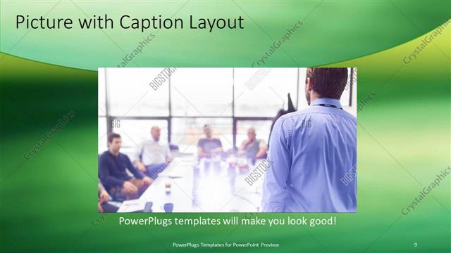 Picture with Caption presentation slide layout