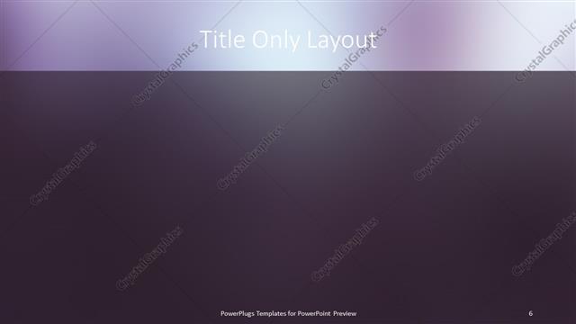 Title Only presentation slide layout