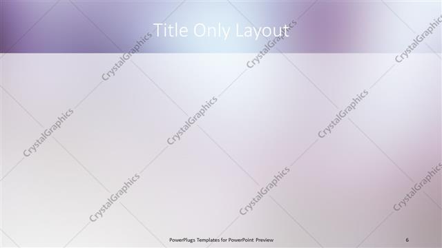 Title Only presentation slide layout