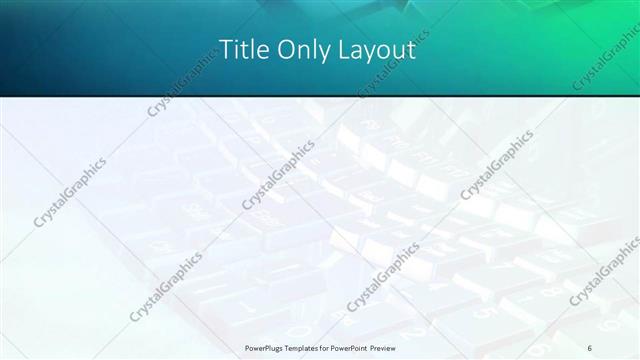 Title Only presentation slide layout