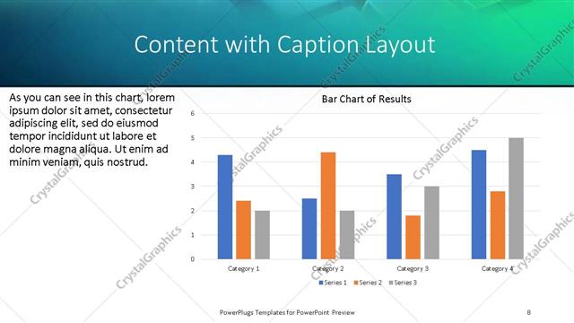 Content with Caption presentation slide layout