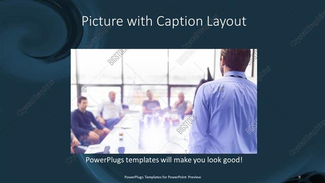 Picture with Caption presentation slide layout