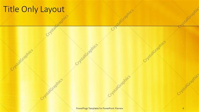 Title Only presentation slide layout