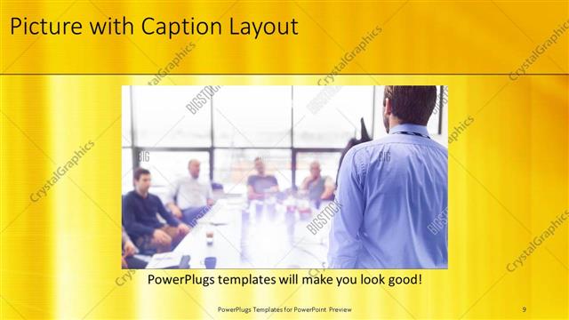 Picture with Caption presentation slide layout
