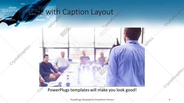 Picture with Caption presentation slide layout