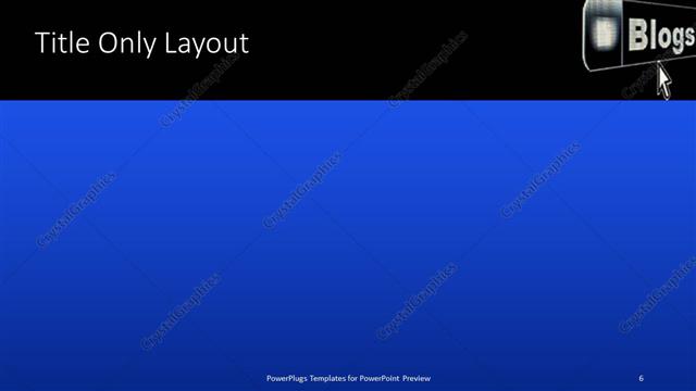 Title Only presentation slide layout