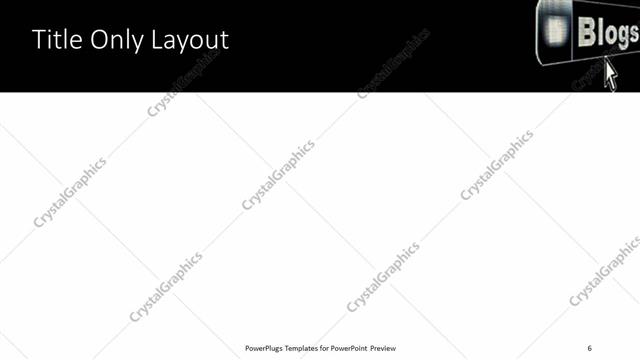 Title Only presentation slide layout