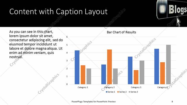 Content with Caption presentation slide layout
