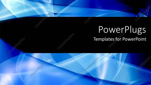  Presentation with blue abstract wavy lines - Abstract depiction of a blue background with wavy lines