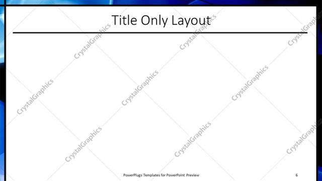 Title Only presentation slide layout