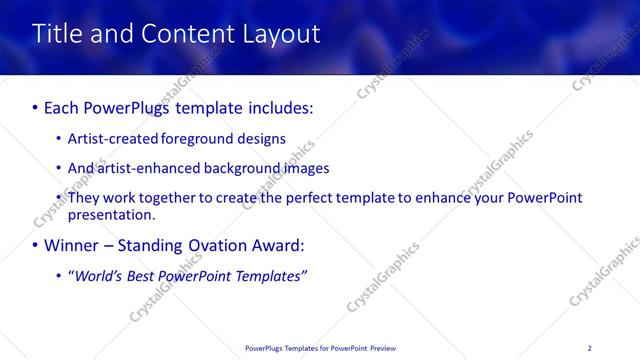 Title and Content presentation slide layout