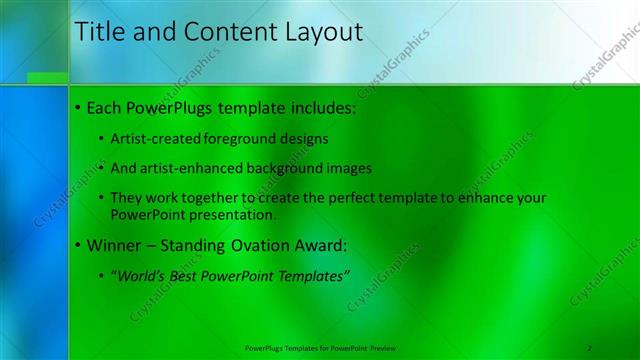 Title and Content presentation slide layout