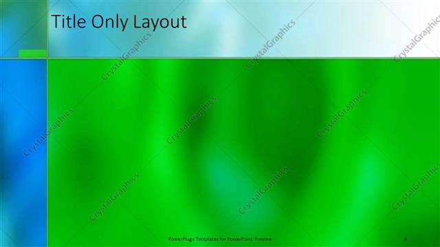 Title Only presentation slide layout