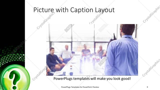 Picture with Caption presentation slide layout