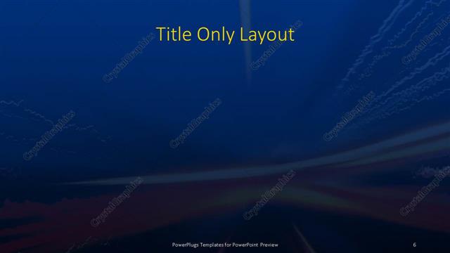 Title Only presentation slide layout