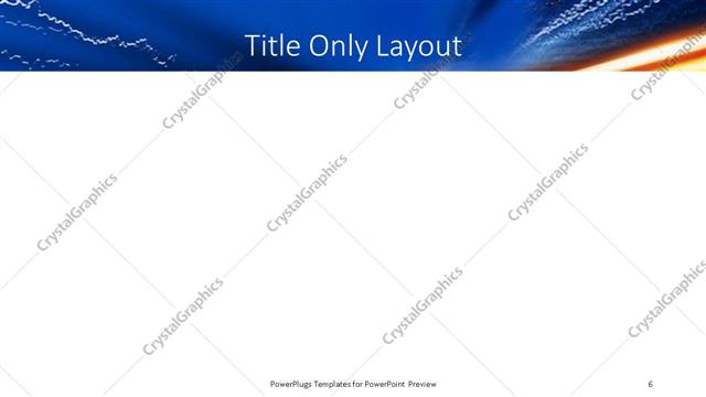 Title Only presentation slide layout