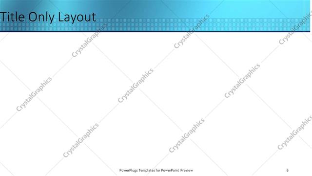 Title Only presentation slide layout