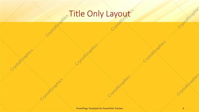 Title Only presentation slide layout