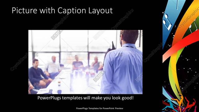 Picture with Caption presentation slide layout