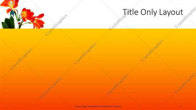 Title Only presentation slide layout