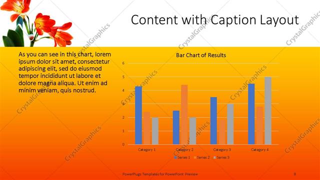 Content with Caption presentation slide layout