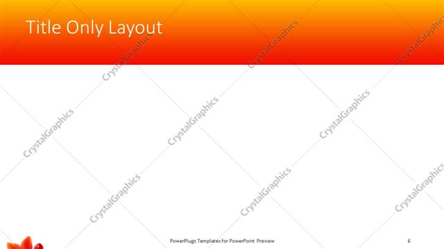 Title Only presentation slide layout