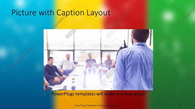 Picture with Caption presentation slide layout