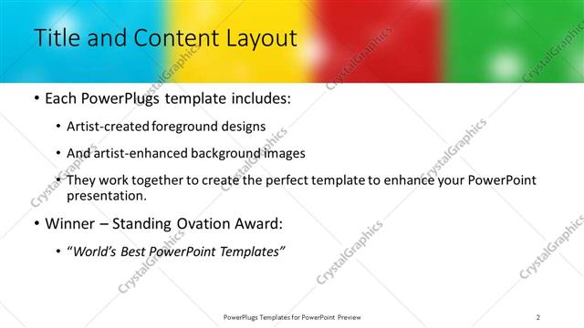Title and Content presentation slide layout