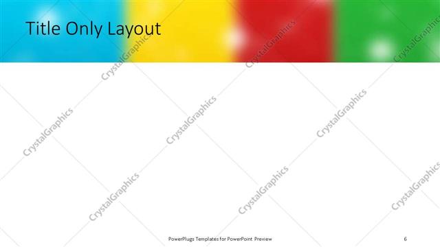 Title Only presentation slide layout