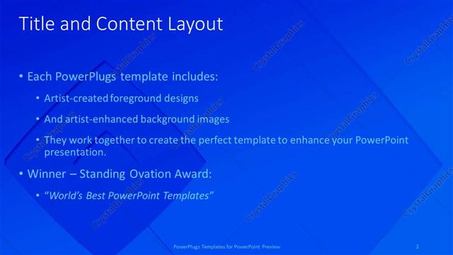 Title and Content presentation slide layout