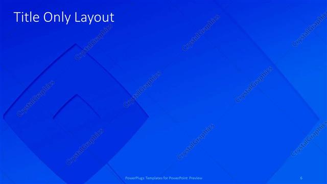 Title Only presentation slide layout