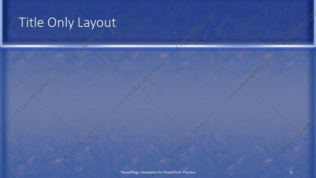 Title Only presentation slide layout